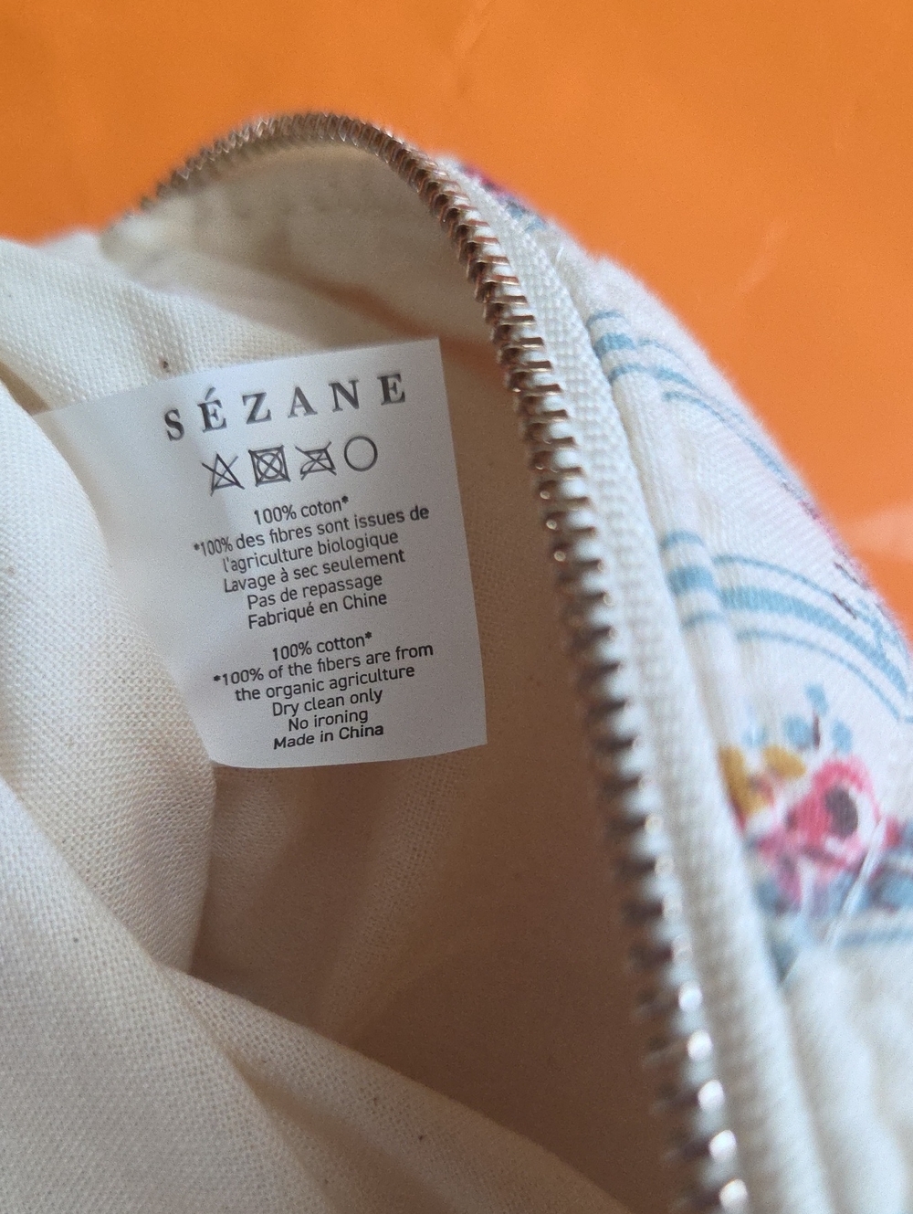 Nwt! Sezane Floral Beauty Pouch - Picture 6 of 6
